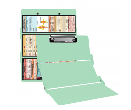 WhiteCoat Clipboard® Trifold - Mint Flight Medic Edition